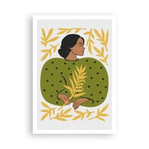 Affisch - Hawaiiansk flicka - 70x100 cm