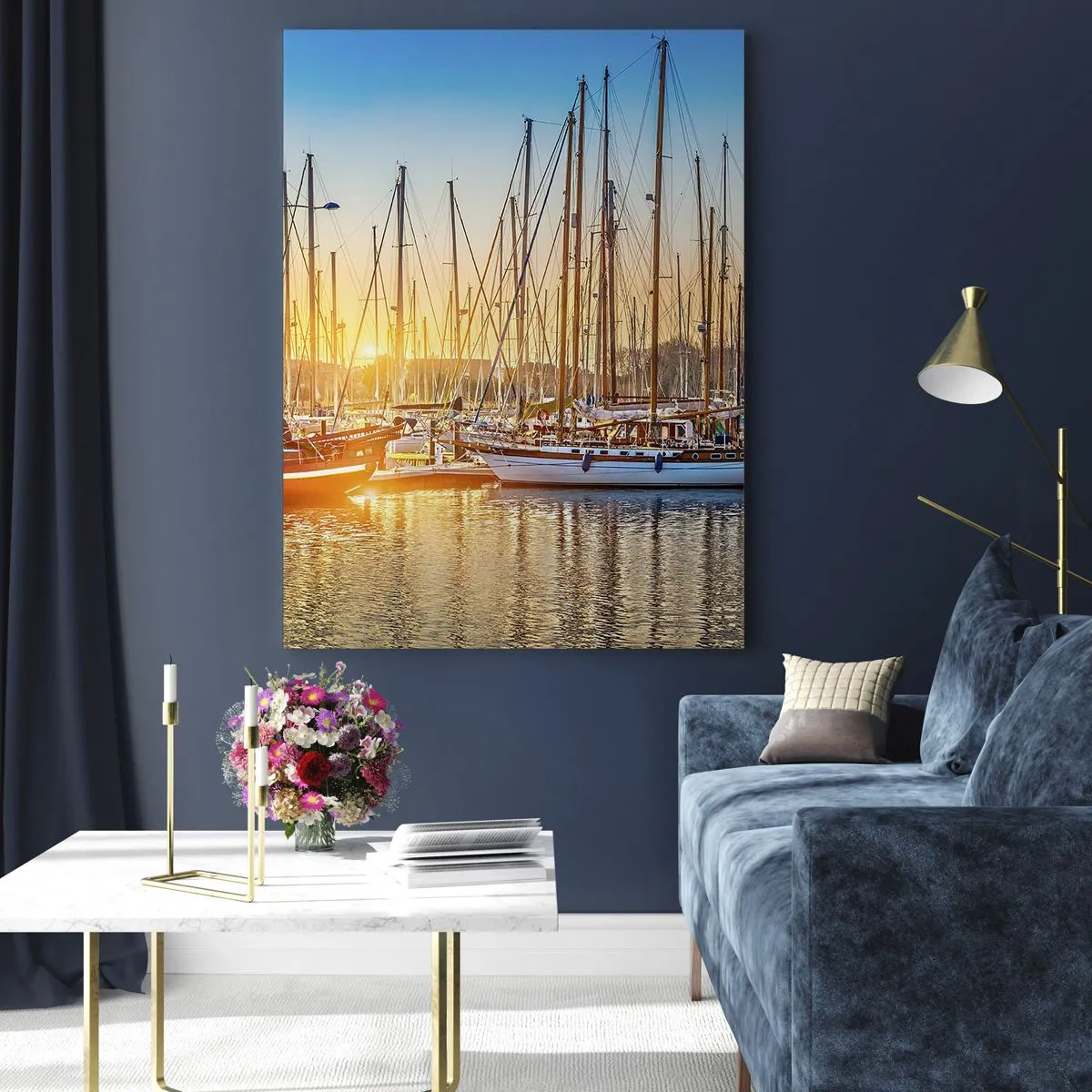 Glastavla - Bild på glas - Vinden måste också sova - 70x100 cm