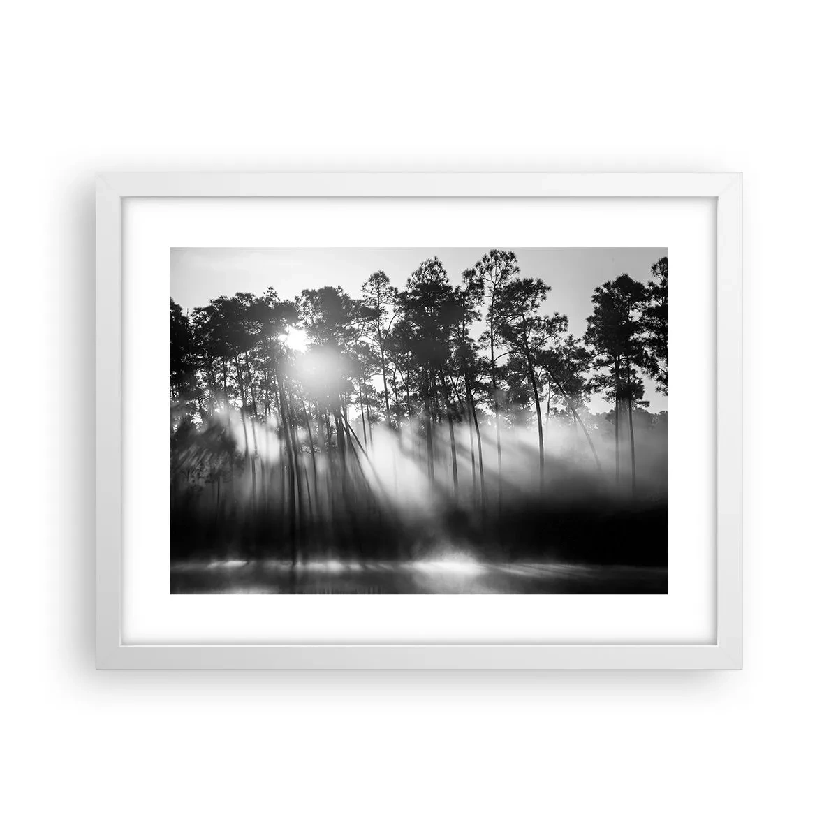 Affisch i vit ram - Ostoppad sol - 40x30 cm