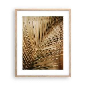 Affisch i ram av ljusek - Naturlig pelargång - 40x50 cm