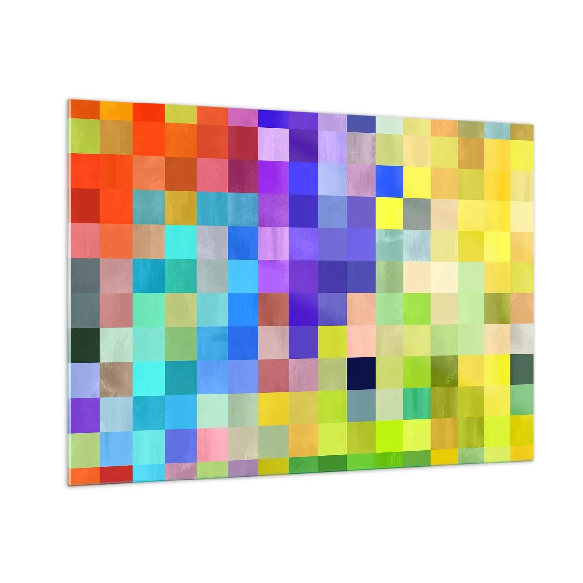 Glastavla - Bild på glas - Alla olika, alla jämna - 100x70 cm