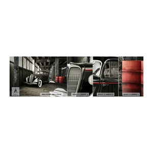 Provbit av självhäftande fototapet Deluxe Sticker - 30-talets tidlösa elegans. - Bil, Retro bil, Fabrikslager - 100x30 cm