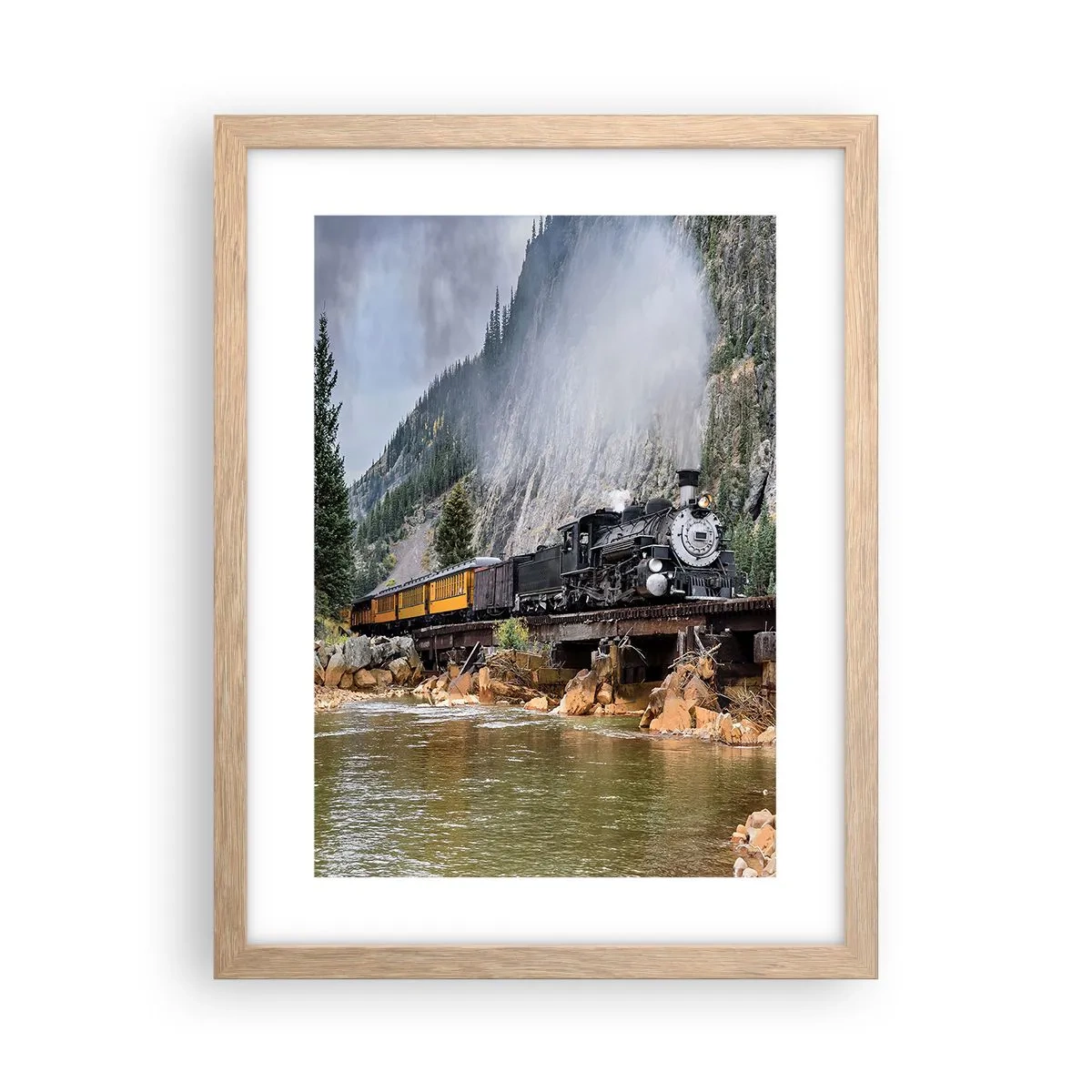 Affisch i ram av ljusek - Vart ska du? Vart? - 30x40 cm