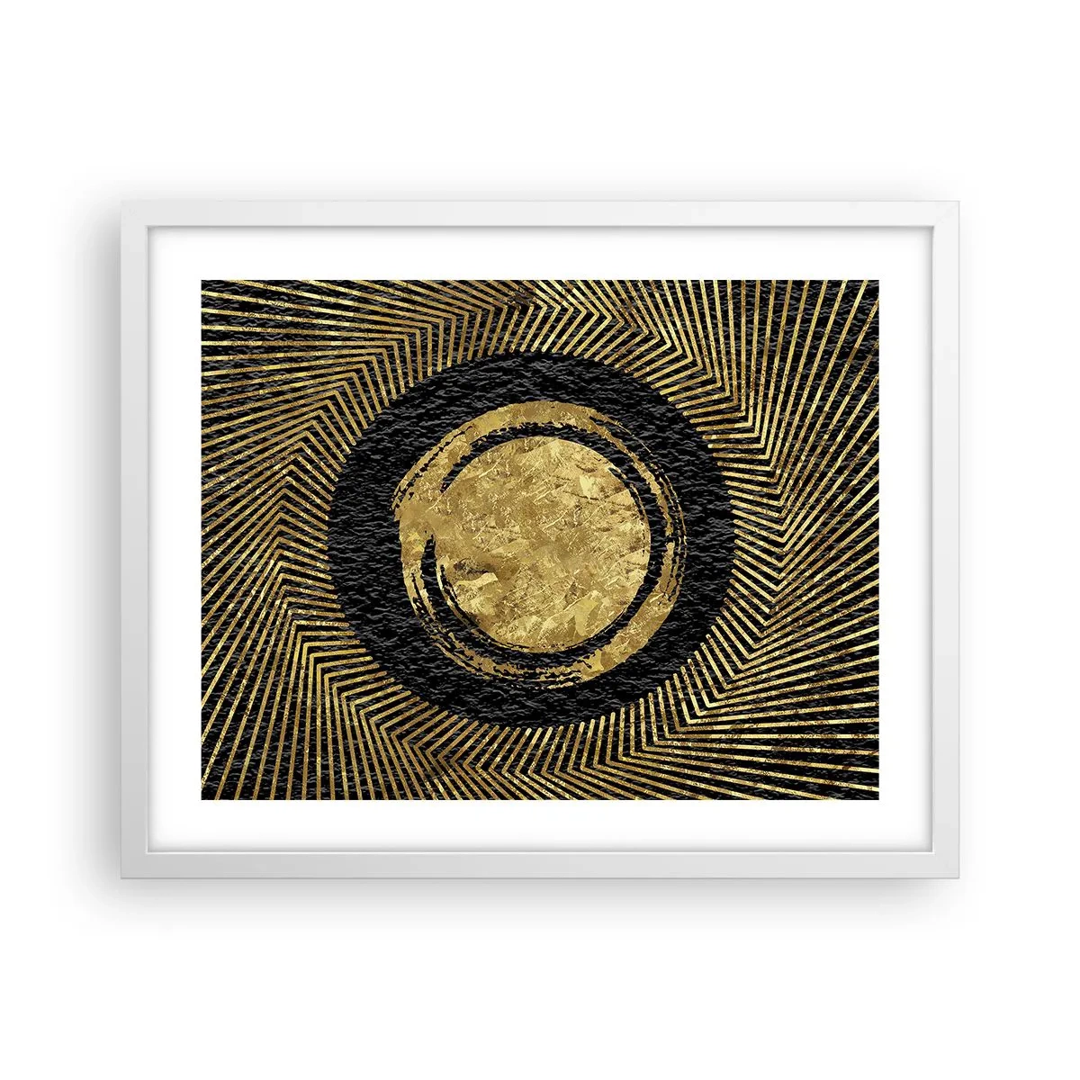 Affisch i vit ram - Glamourös komposition - 50x40 cm
