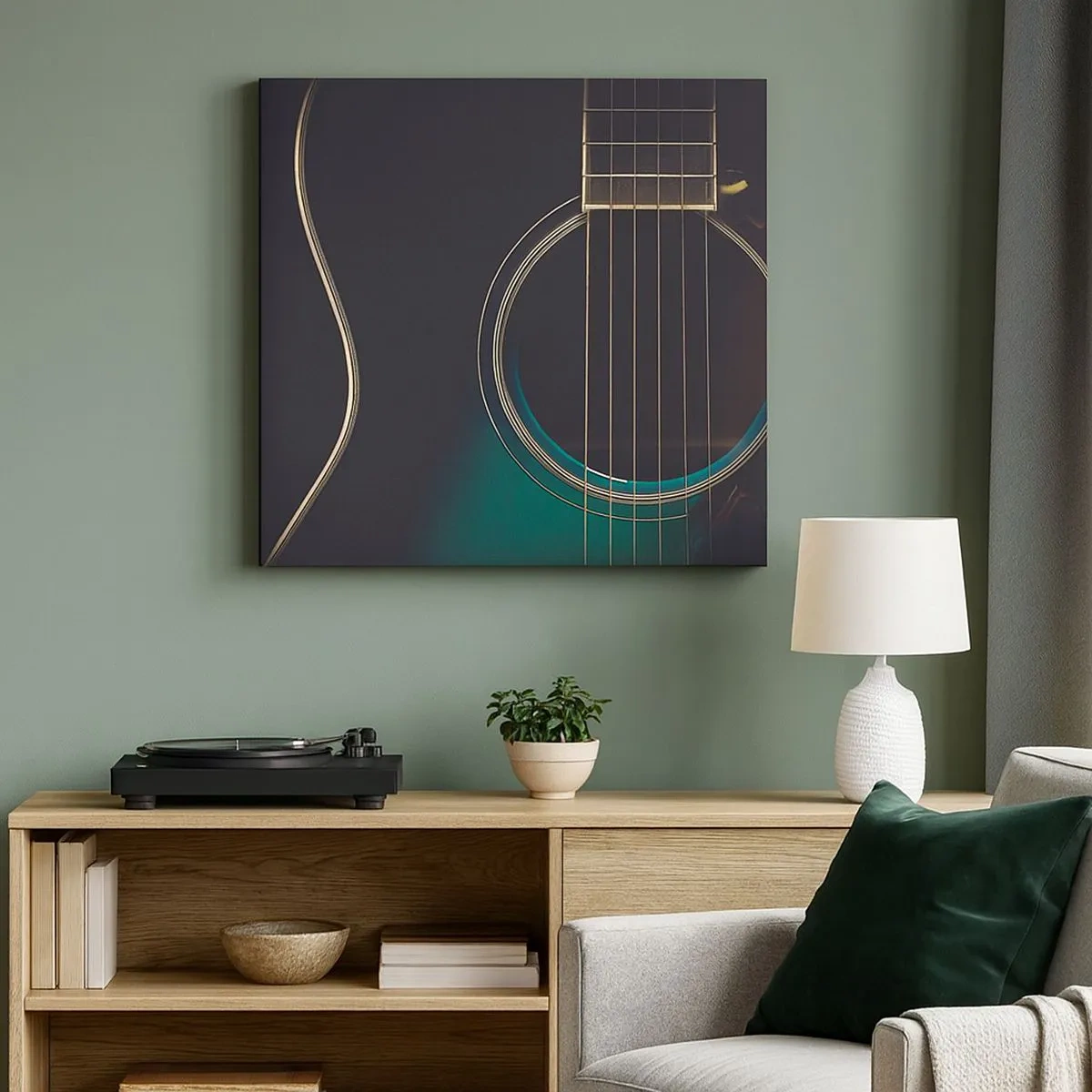 Canvastavla - Bild på duk - Ett ögonblick innan det ljuder - 30x30 cm