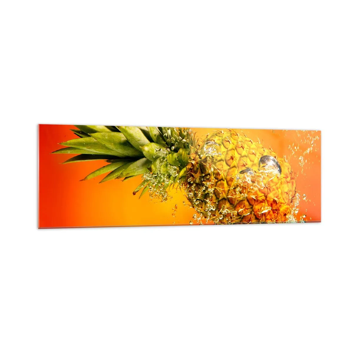 Glastavla - Bild på glas - Saftig tropisk fräschhet - 160x50 cm