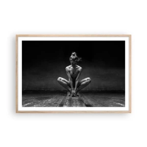 Affisch i ram av ljusek - Koncentrerad dansenergi - 91x61 cm