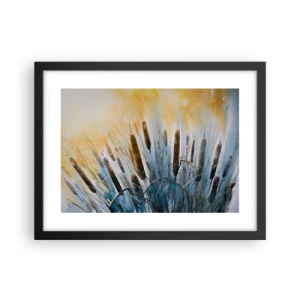 Affisch i svart ram - Vattnets kyla, solens hetta - 40x30 cm