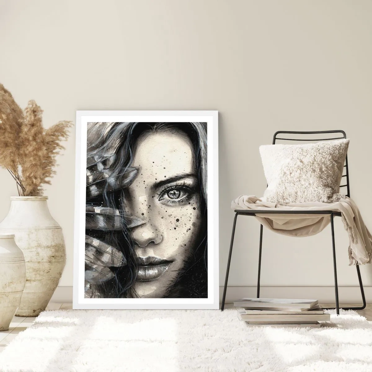 Affisch i vit ram - Vild skönhet - 50x70 cm
