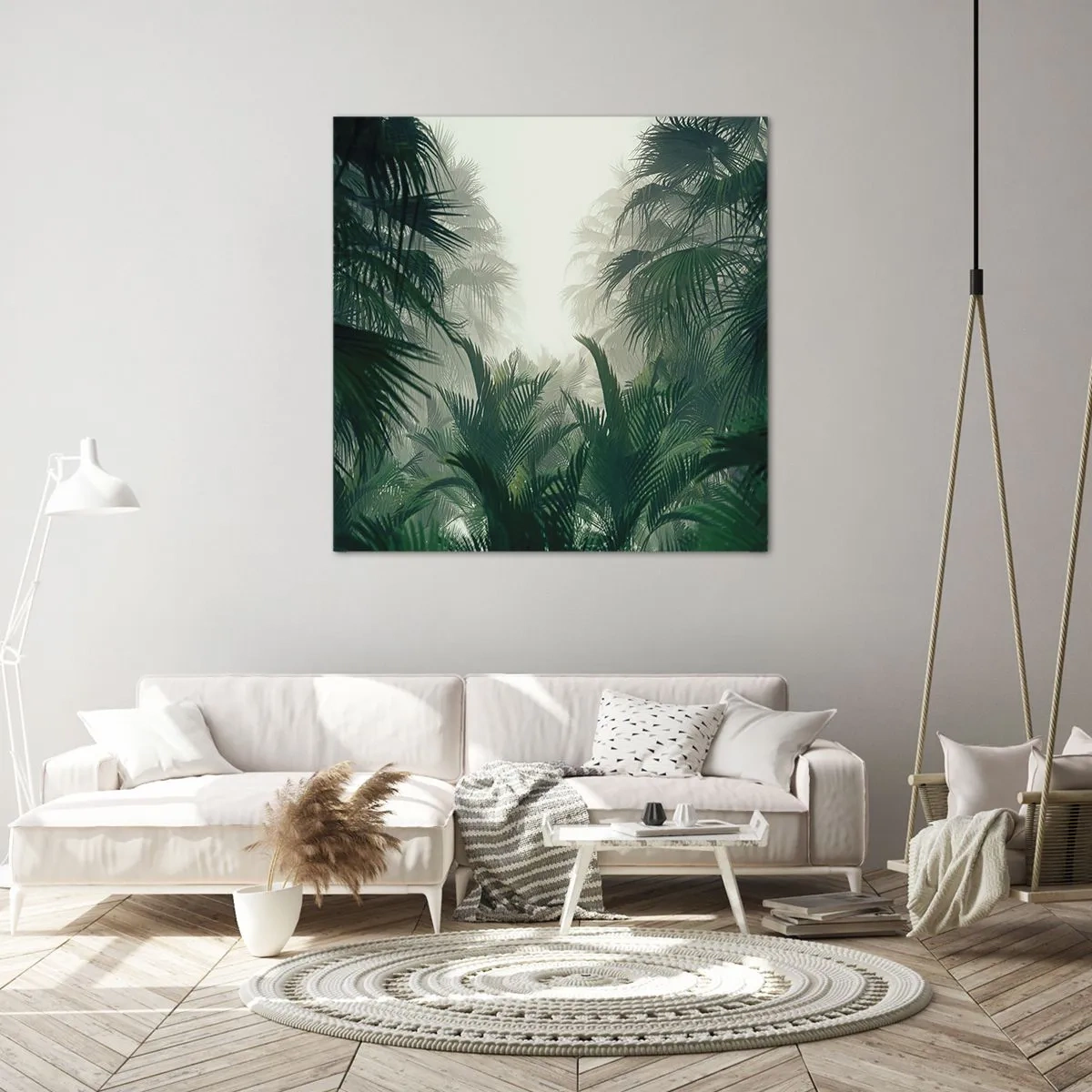 Canvastavla - Bild på duk - Tropisk hemlighet - 60x60 cm