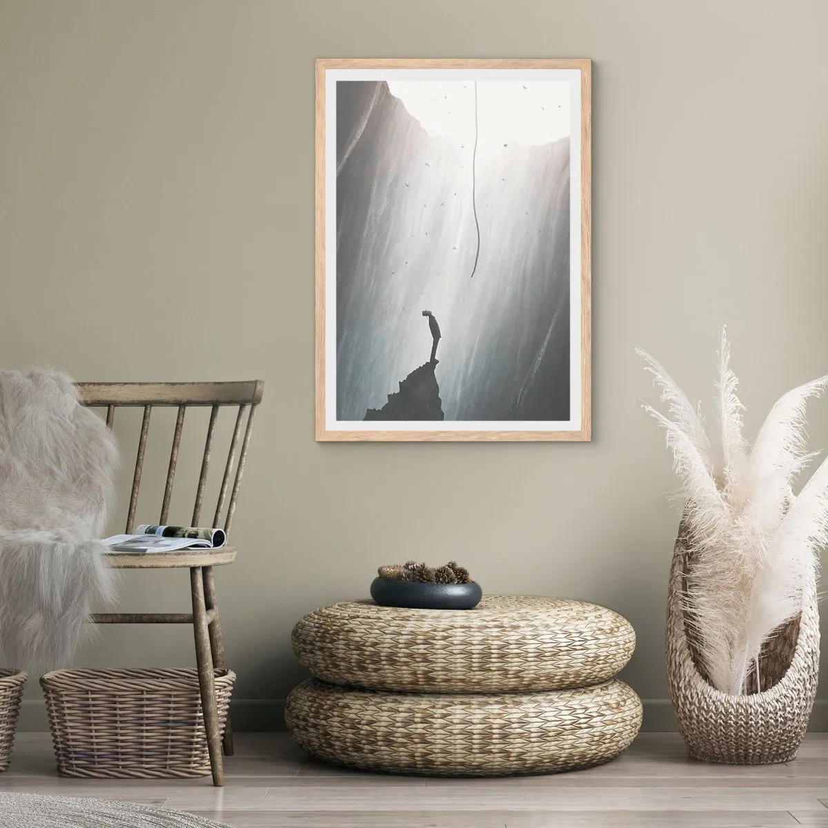 Affisch i ram av ljusek - Det finns alltid en väg ut - 70x100 cm