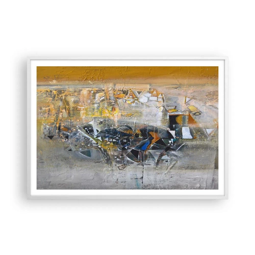Affisch i vit ram - Allt blir bra - 100x70 cm
