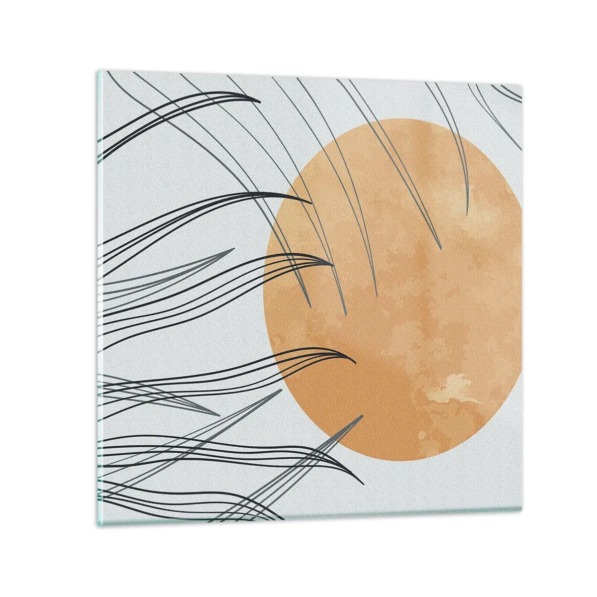 Glastavla - Bild på glas - Alltid mot solen - 60x60 cm