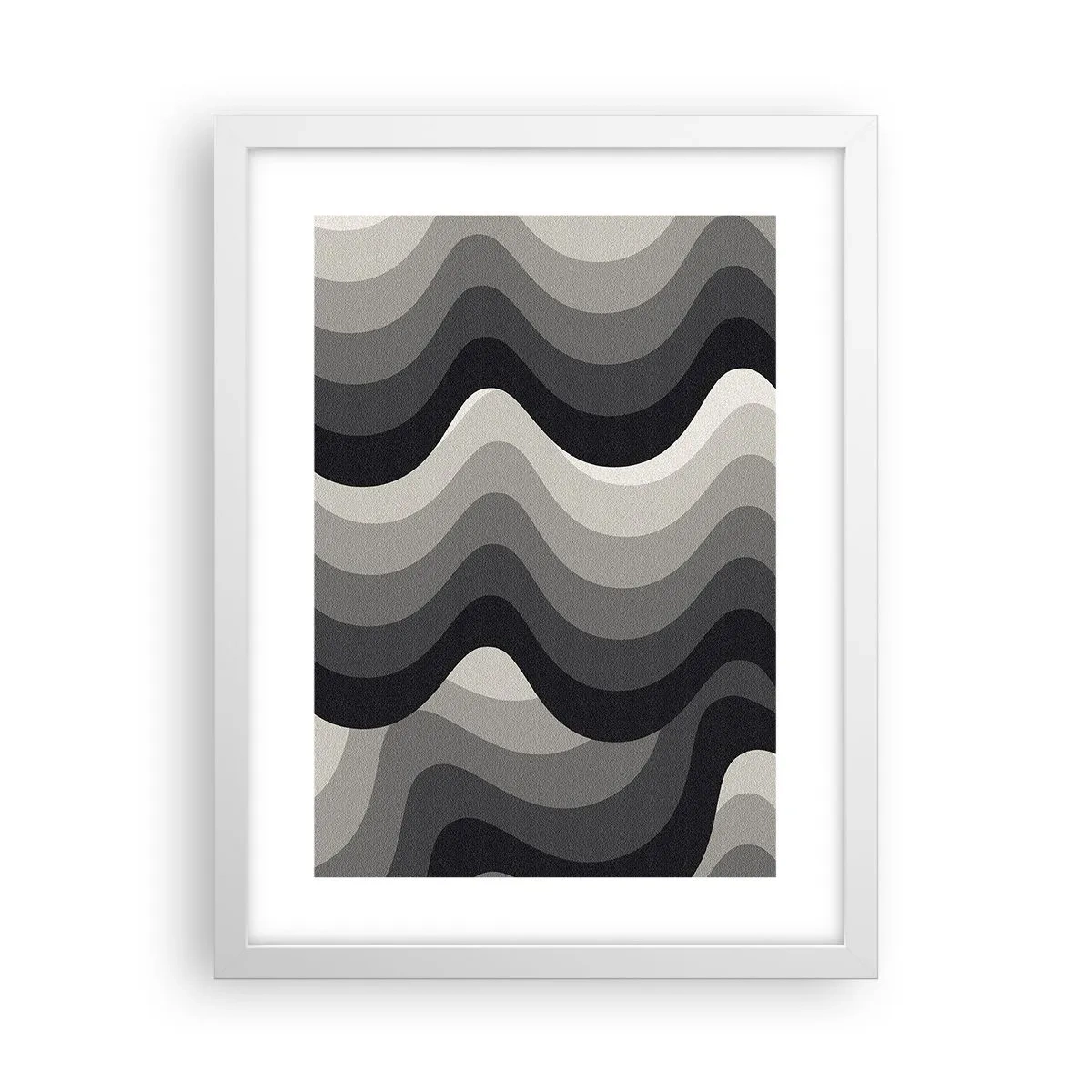 Affisch i vit ram - Våg efter våg - 30x40 cm