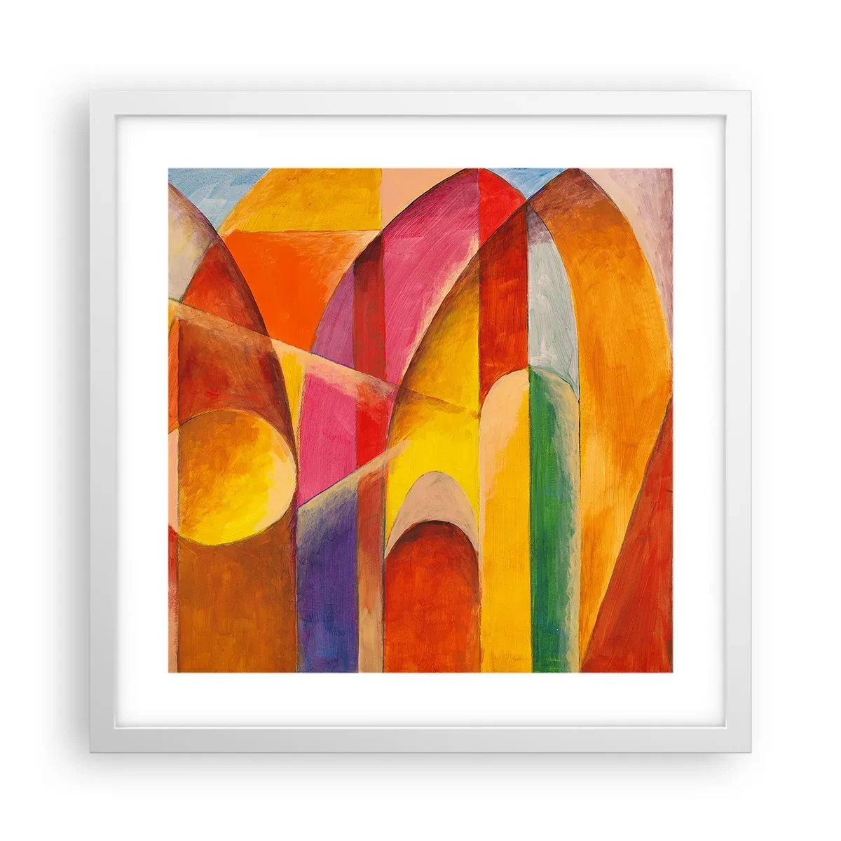 Affisch i vit ram - Solens domkyrka - 40x40 cm