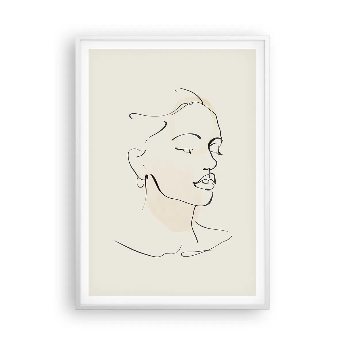 Affisch i vit ram - Säkra drag - 70x100 cm