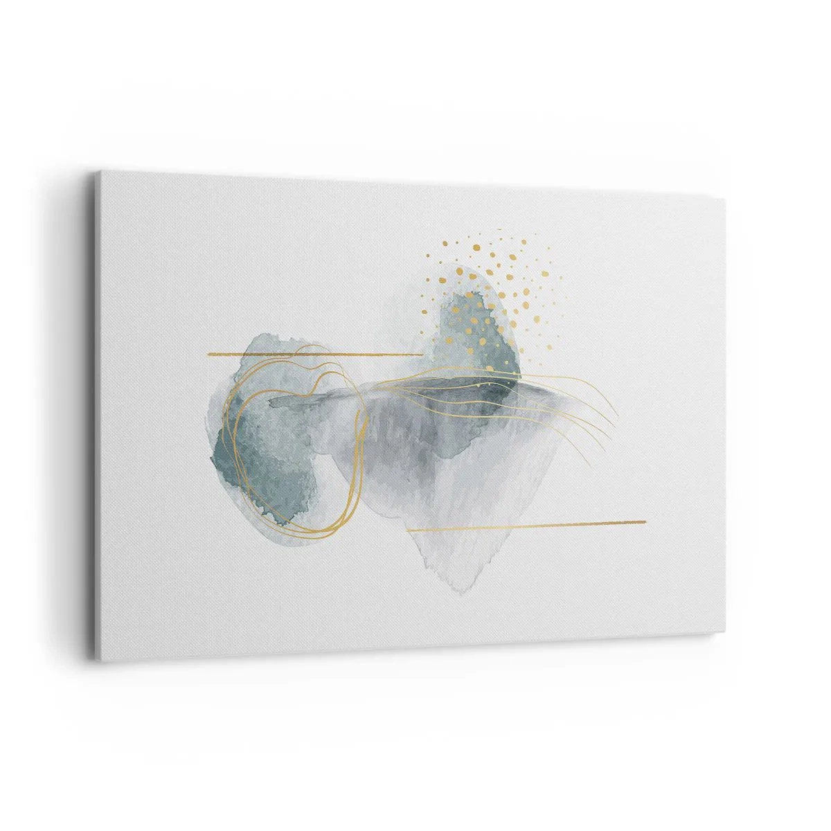Canvastavla - Bild på duk - Om gråhetens och guldets förhållanden - 120x80 cm