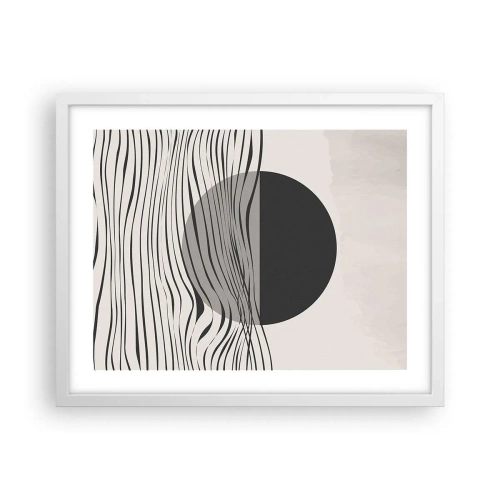 Affisch i vit ram - Halvdan komposition - 50x40 cm