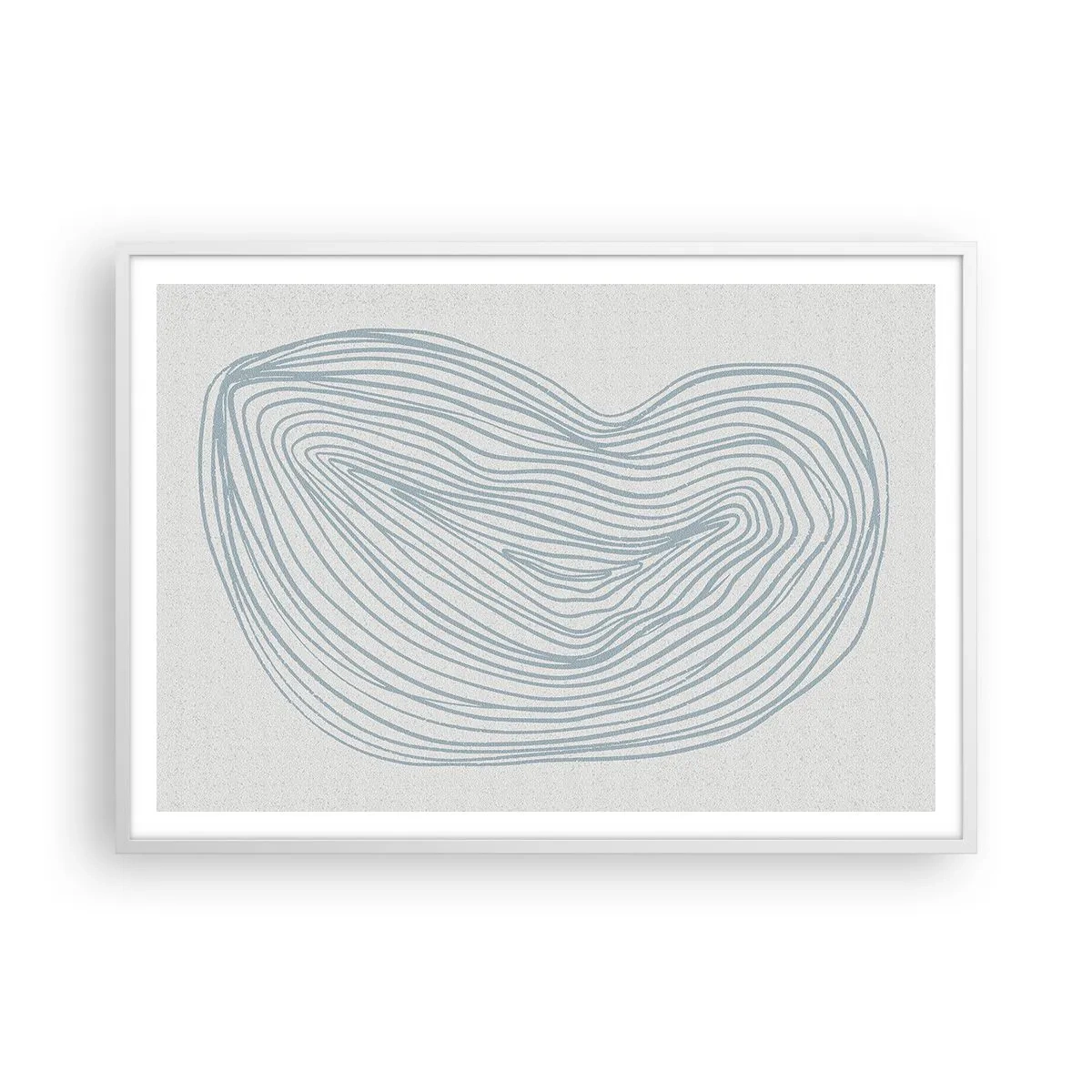 Affisch i vit ram - Droppens leende - 100x70 cm