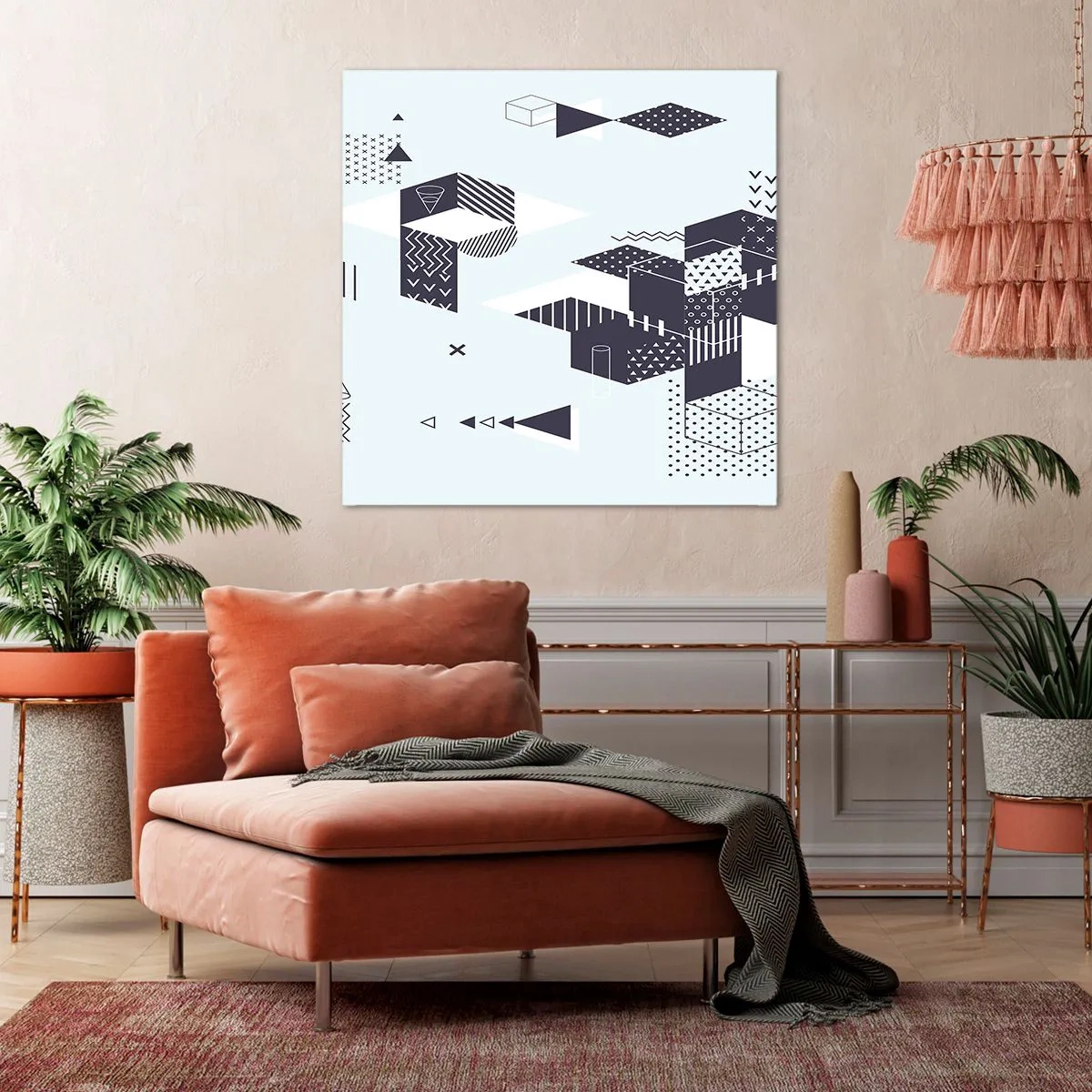 Canvastavla - Bild på duk - I matematikerns själ - 40x40 cm