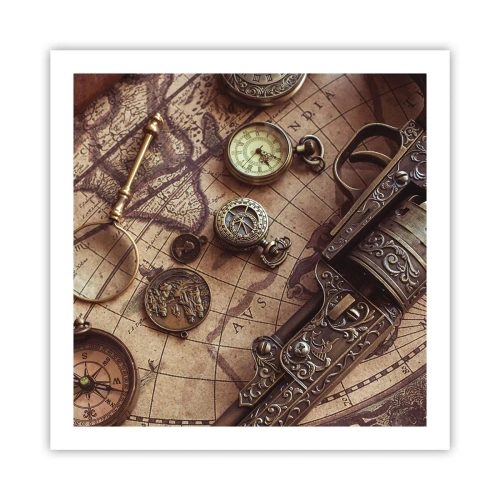 Affisch - Äventyret kallar - 60x60 cm