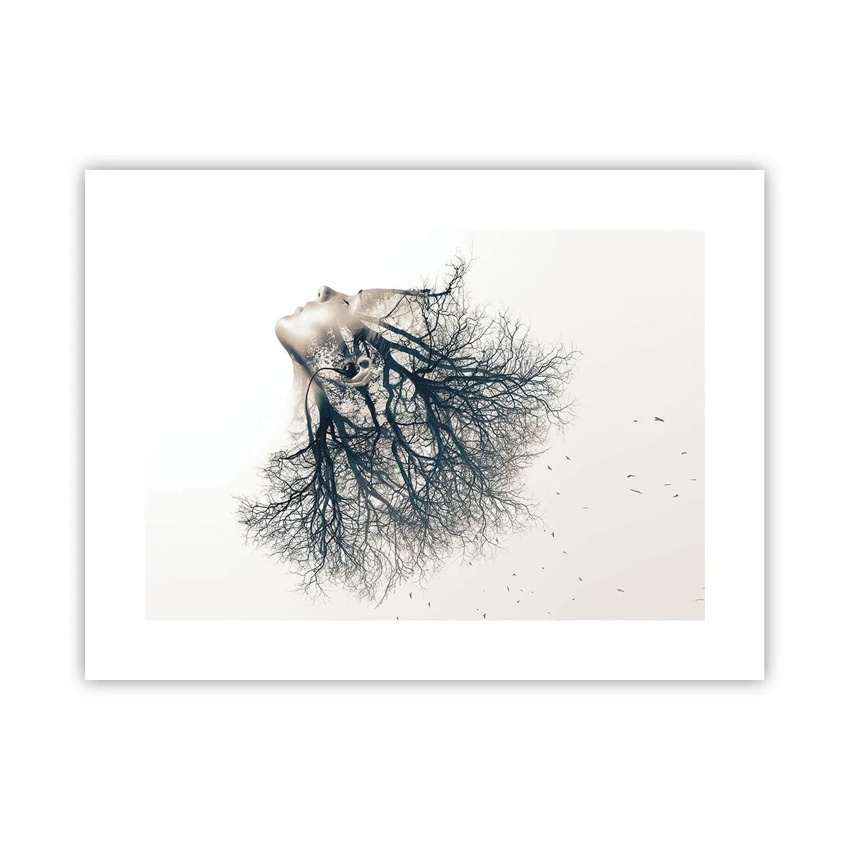 Affisch - Lyssnar på trädens viskningar - 40x30 cm