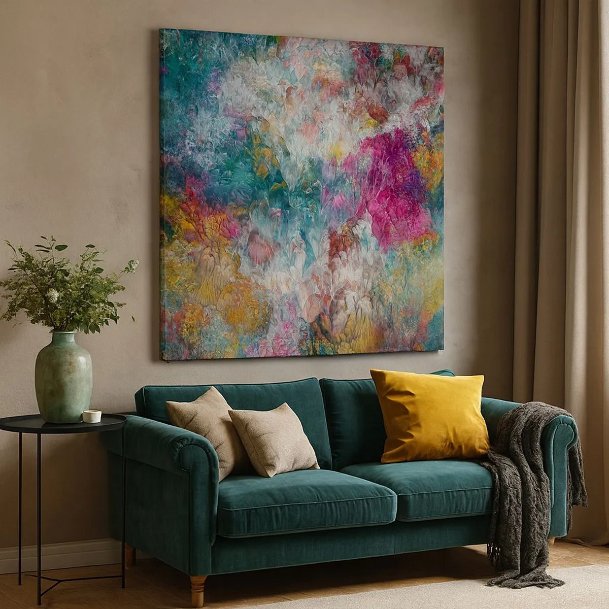 Canvastavla - Bild på duk - I full blom - 30x30 cm