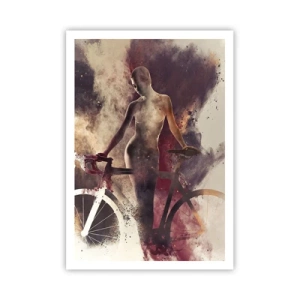 Affisch - Cyklelsjäl i marmorform - 70x100 cm