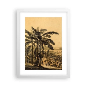 Affisch i vit ram - I kolonial stämning - 30x40 cm