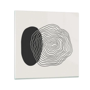 Glastavla - Bild på glas - Varaktighet och vibration - 30x30 cm