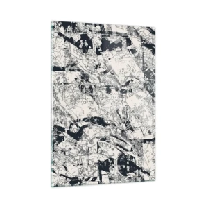 Glastavla - Bild på glas - Motsatsernas interpenetration - 50x70 cm