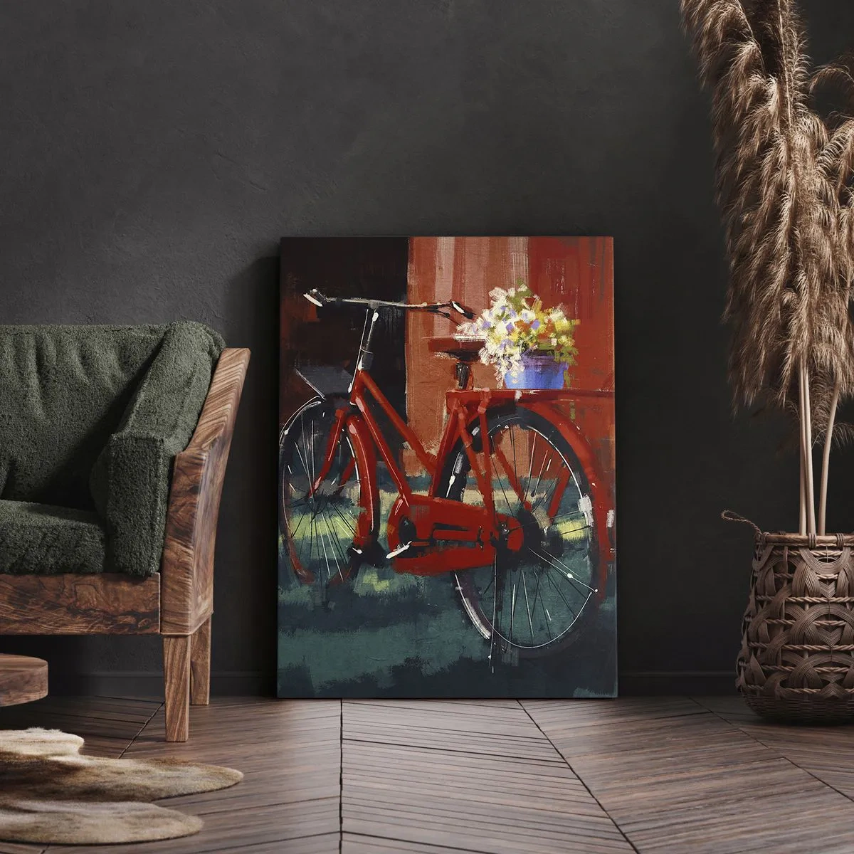 Canvastavla - Bild på duk - I want to ride my bicycle - 80x120 cm
