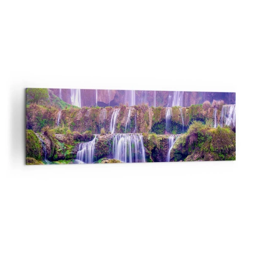 Canvastavla - Bild på duk - Trappan till himlen - 160x50 cm