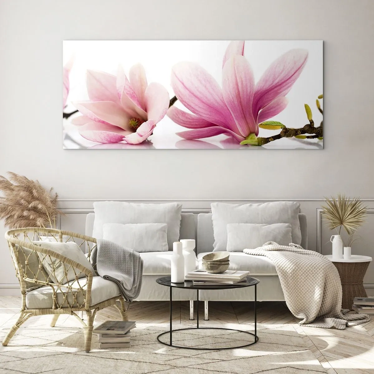 Glastavla - Bild på glas - Lätta som vårkänslan - 100x40 cm