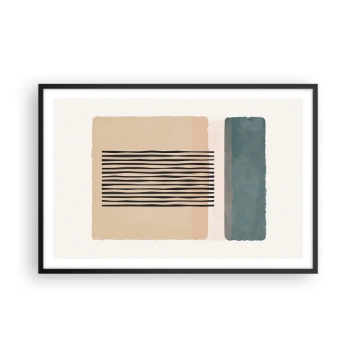 Affisch i svart ram - Allt väl - 91x61 cm