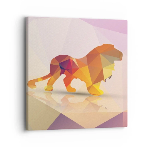 Canvastavla - Bild på duk - Diamantkung - 30x30 cm