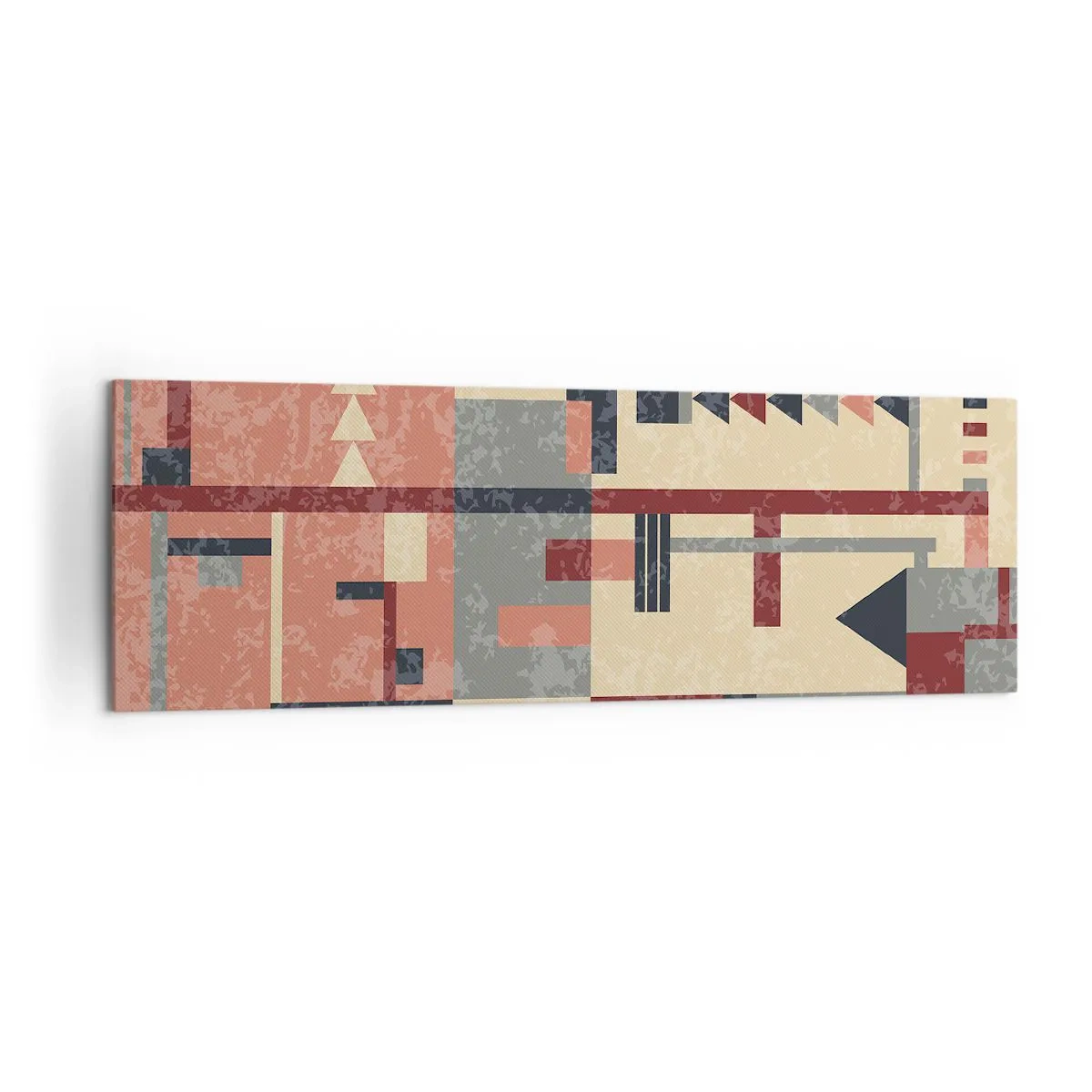 Canvastavla - Bild på duk - Kombination av vertikala och horisontella element - 160x50 cm