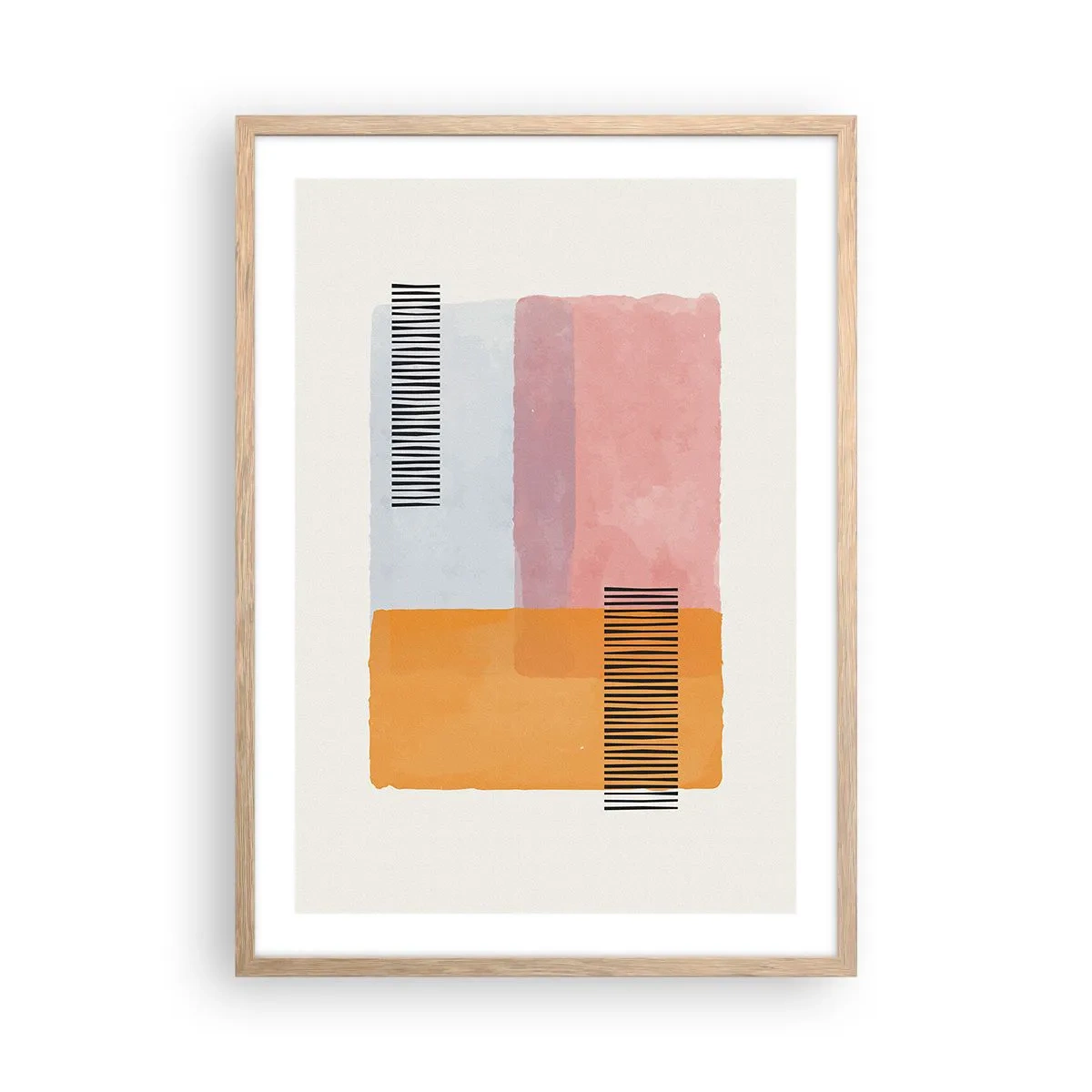 Affisch i ram av ljusek - Från hörna till hörna - 50x70 cm