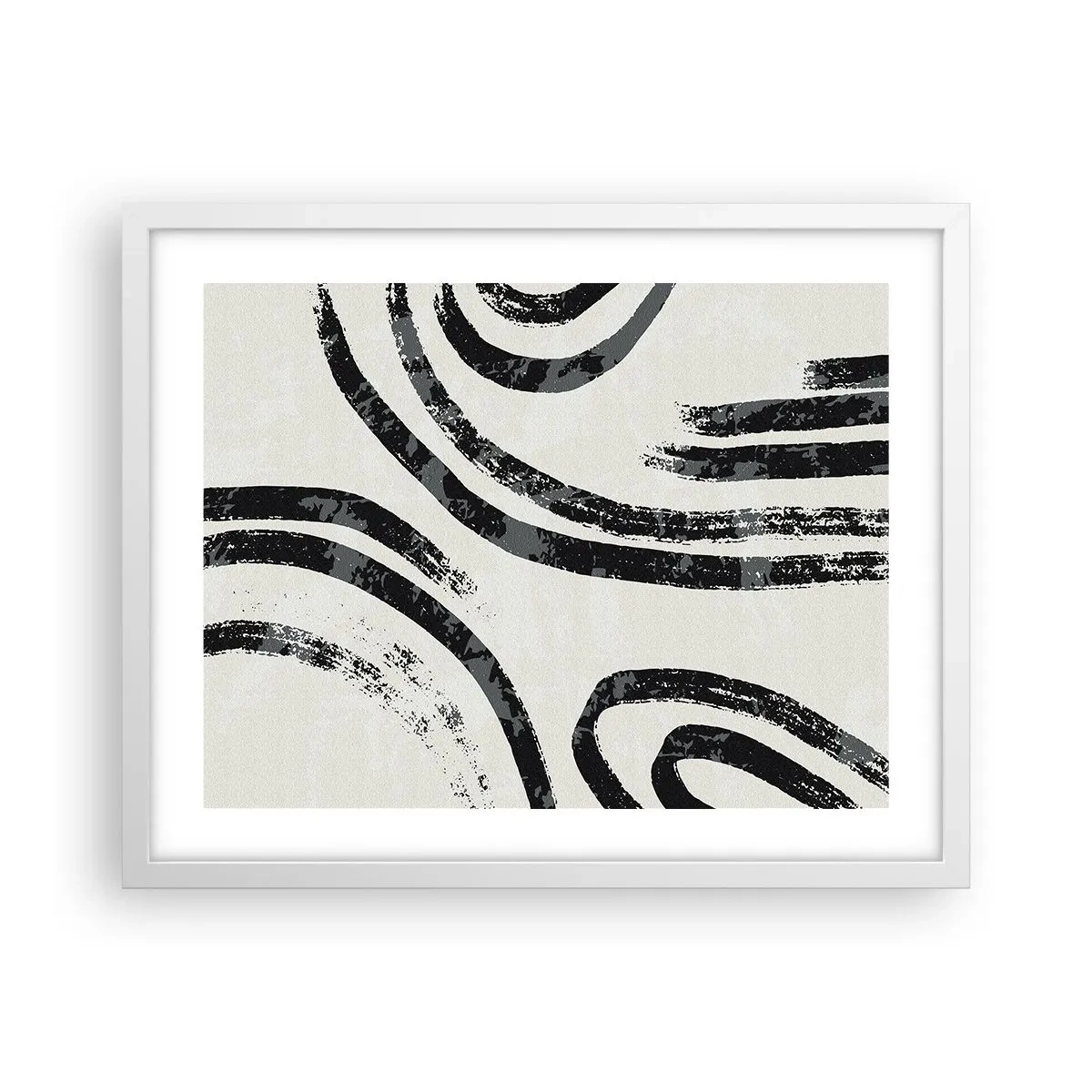Affisch i vit ram - Halvstoppad - 50x40 cm
