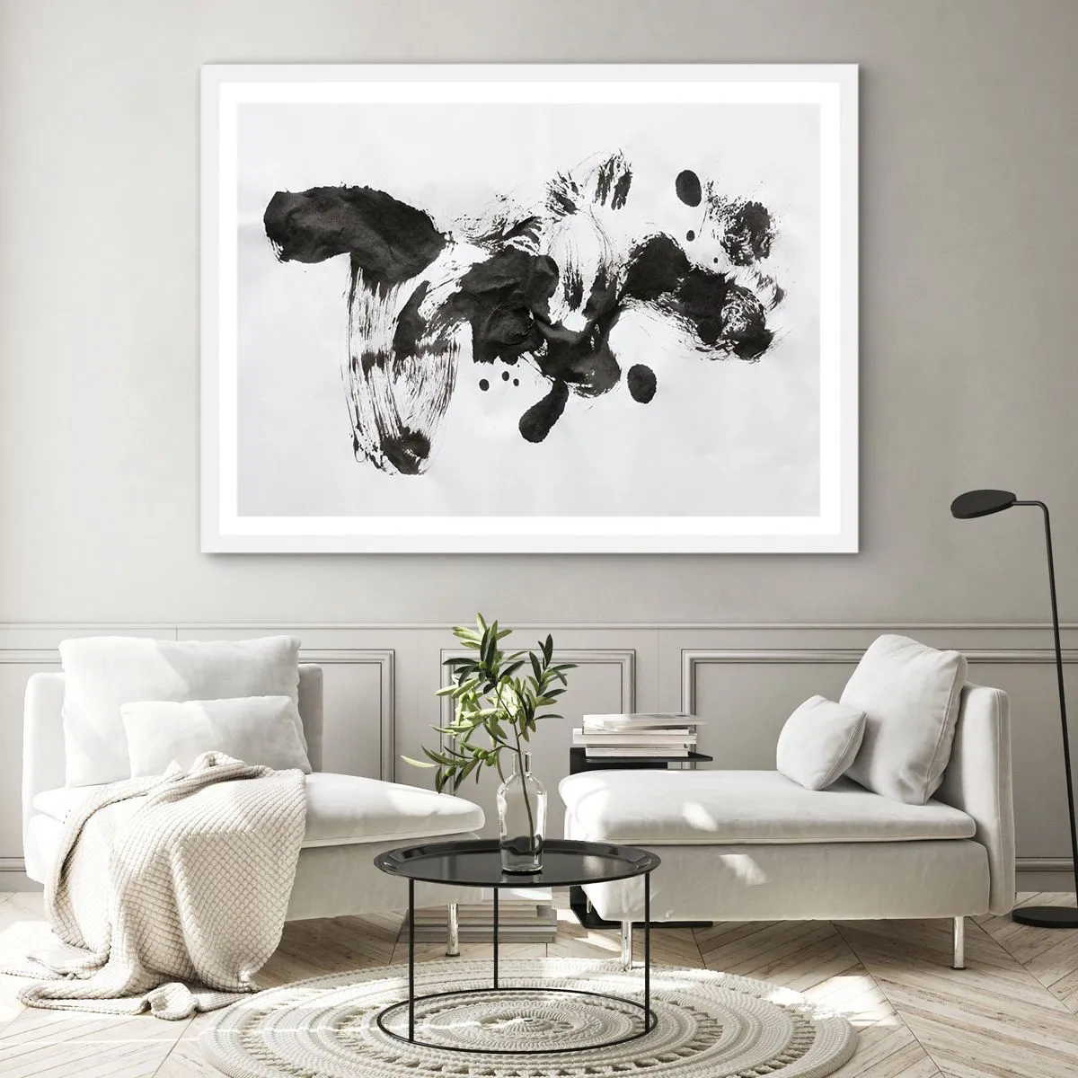 Affisch i vit ram - En metod i galenskap? - 100x70 cm