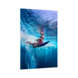 Glastavla - Bild på glas - Glädjens djup - 70x100 cm