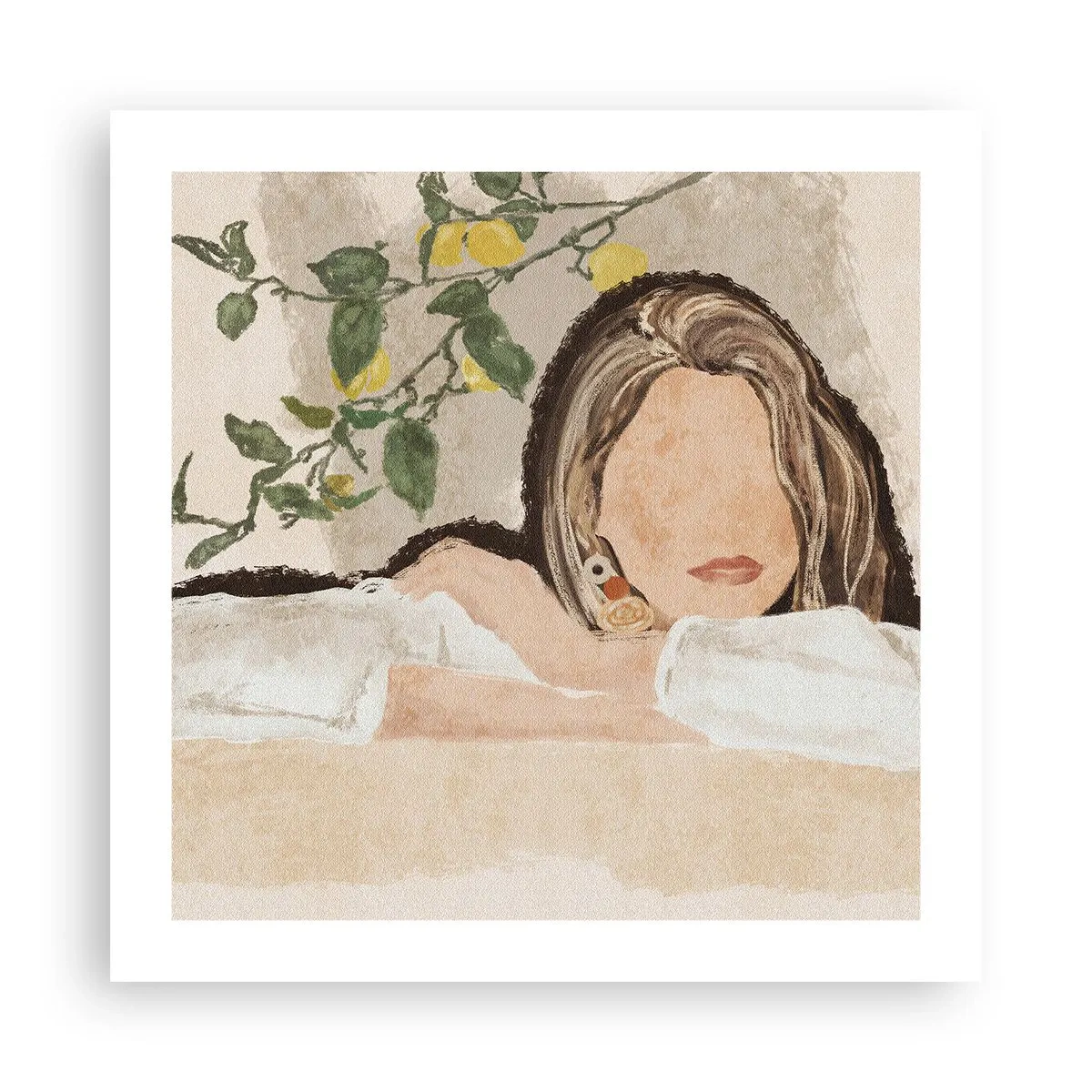 Affisch - Sydlig skönhet - 50x50 cm
