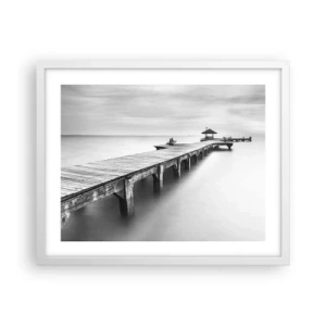 Affisch i vit ram - Ut i det oändliga - 50x40 cm