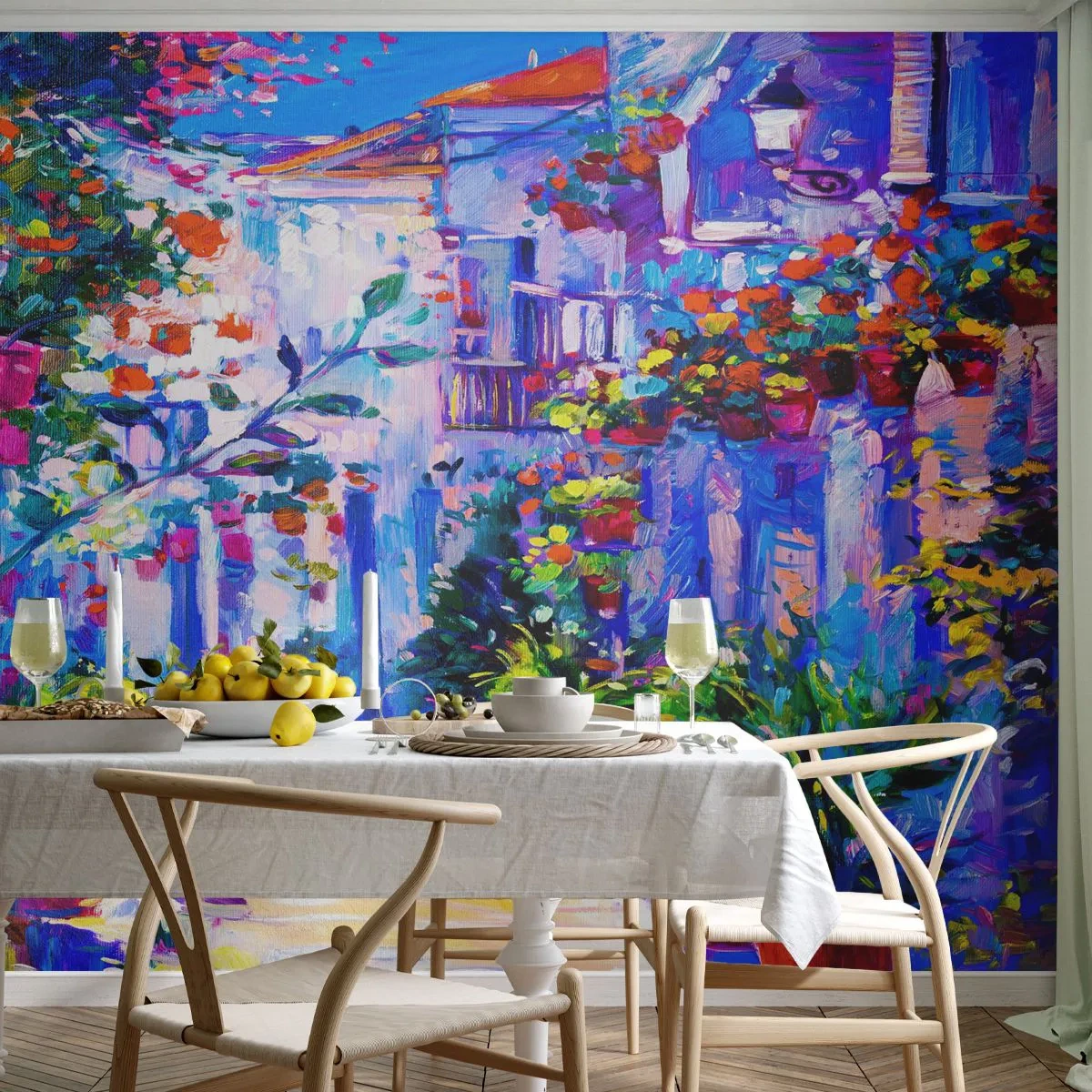 Fototapet Premium Sand - Impression - italiensk gränd - Stad, Arkitektur, Italien - 100x70 cm