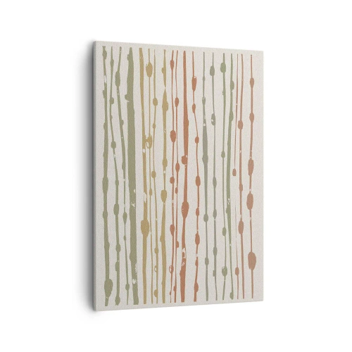 Canvastavla - Bild på duk - Musikalisk färgnotation - 50x70 cm