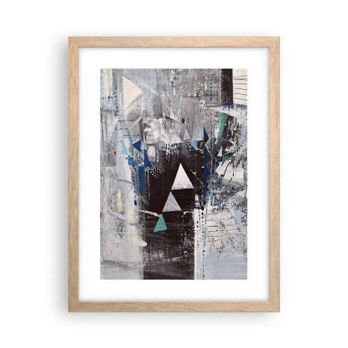 Affisch i ram av ljusek - Trianglarnas överordnade ordning - 30x40 cm
