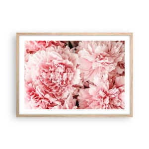 Affisch i ram av ljusek - Rosa dröm - 70x50 cm