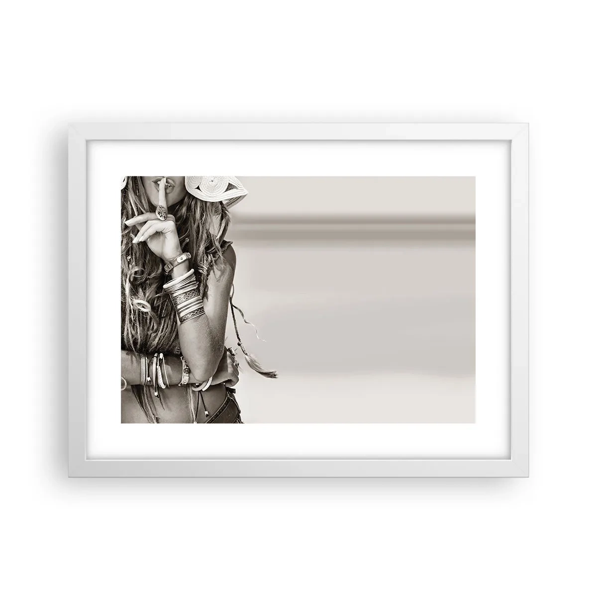 Affisch i vit ram - Som flickorna brukar - 40x30 cm