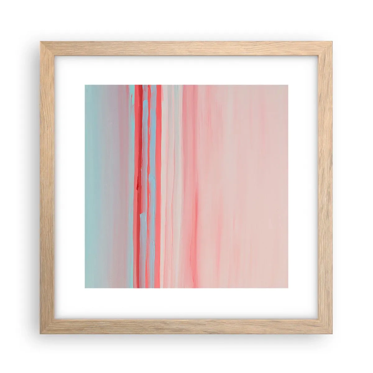 Affisch i ram av ljusek - Abstraktion i gryningen - 30x30 cm