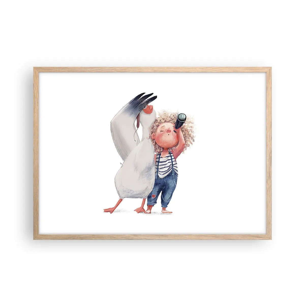 Affisch i ram av ljusek - Stora resans plan - 70x50 cm